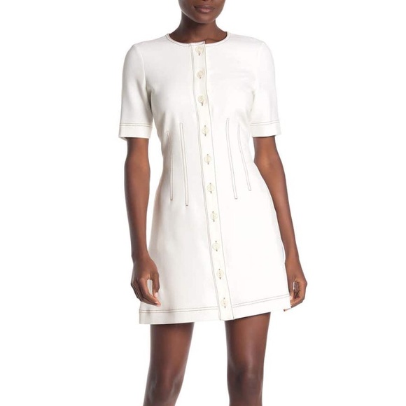 Veronica Beard Dresses & Skirts - VERONICA BEARD Mikel Contrast Stitch Mini Dress